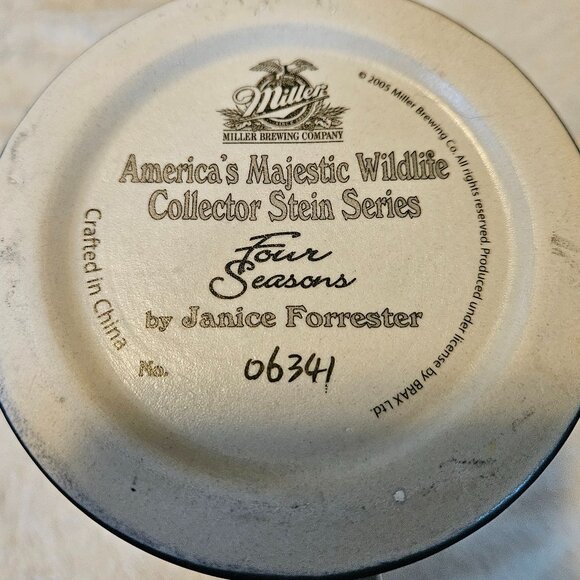 Miller Brewing Co Stein - Four Seasons Collector Stein Series - Limited Edition - Picture 6 of 8